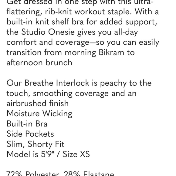 VUORI Studio Romper Black - Picture 9 of 9